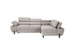 Ecksofa Molina Mini Beige Webstoff Beige