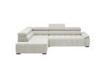 Ecksofa Gremio Links Sandfarben Chenille, Webstoff Sandfarben