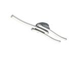 Led-deckenleuchte Rollim Nickelfarben/weiss Max. 18 W