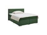 Boxspringbett Mira 2 Dunkelgrün Ca. 180x200cm 180/200 cm Dunkelgrün