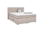 Boxspringbett Chester Beige Ca. 160x200cm 160/200 cm Beige