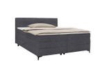 Boxspringbett Bari Anthrazit Ca. 160x200cm 160/200 cm Anthrazit