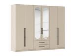 Drehtürenschrank Velora Champagnerfarben 271/210/54 cm Champagner