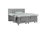 Boxspringbett Falcon In Grau Ca. 160x200cm 160/200 cm Grau