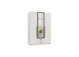 Drehtürenschrank Marburg Graphitfarben/weiss 135/199/58 cm Graphitfarben, Weiss