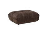 Hocker Carlos Dunkelbraun Dunkelbraun Textil