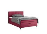 Boxspringbett Miami In Weinrot Ca. 140x200cm 140/200 cm Weinrot