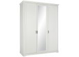 Drehtürenschrank In Weiss 160/220/64 cm Weiss