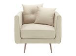 Sessel Luis Samt Beige