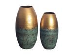 Dekovase Goldfarben, 2er Set