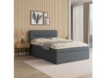 Boxbett Marco Graublau Ca. 140x200 Cm 140/200 cm Graublau