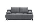 Schlafsofa In Hellgrau Dunkelgrau Textil