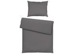 Bettwäsche Iris In Grau Ca. 160x210cm Jersey 160/210 cm