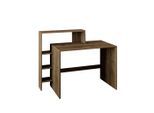 Schreibtisch Amber Scheibtisch 120/55/96 cm Walnussfarben
