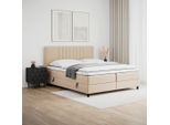 Boxbett Roma Ca. 180x200 Cm Beige Mit Topper 180/200 cm Beige