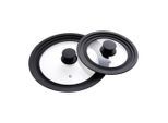 Deckel-Set Black Line Schwarz, 2-Teilig