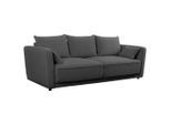 Bettsofa In Anthrazit Anthrazit Textil