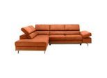 Ecksofa Carmen Orange Struktur Orange