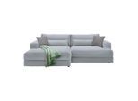 Ecksofa Fabiona Links Grau