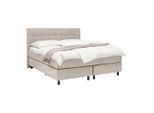 Boxspringbett Primo Taupe Ca. 180x200cm 180/200 cm Taupe