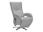 Relaxsessel Sitting 2 Grauweiss Leder Grauweiss