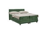 Boxspringbett Dixon Dunkelgrün Ca. 140x200cm 140/200 cm Dunkelgrün