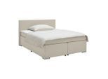Boxspringbett Mira 2 Perlmutt Ca. 160x200cm 160/200 cm Perlmutt