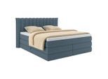 Boxspringbett Lina Blau Ca. 180x200cm 180/200 cm Blau