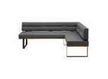 Eckbank Canon Li. In Schlammfarben Holz, Metall, Textil Schlammfarben