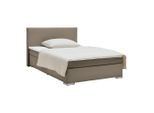 Boxspringbett Mira 2 Taupe Ca. 120x200cm 120/200 cm Taupe