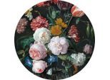 Metallbild Stilleben Mit Blumen In Vase