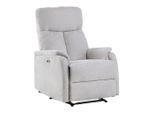 Relaxsessel Johnsy Metall, Textil Hellgrau