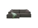 Ecksofa Fabiona Links Braun Braun