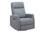 Relaxsessel Melinda Dunkelgrau Cord Holz, Metall, Kunststoff, Textil Dunkelgrau