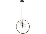 Led-hängeleuchte Ribn Schwarz/transparent Max. 6 W 40/163 cm