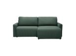 Ecksofa Dave Dunkelgrün Cord Dunkelgrün