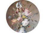 Metallbild Stilleben Mit Blumen