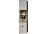 Vitrine Memphis Eichefarben/kaschmir 45/200/36 cm ,