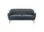 3-sitzer-sofa Lory Struktur Dunkelgrau