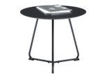 Couchtisch Mica Schwarz Metall, Holzwerkstoff 55/55/46 cm