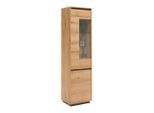 Vitrine Puro Eichefarben 50/190/38 cm ,