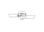 Led-deckenleuchte Omie Silber-/chromfarben Max. 24 W