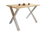 Esstisch Xona Metall, Holzwerkstoff