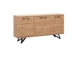 Sideboard Emilio In Eichefarben Echtholz 170/85/40 cm