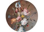 Metallbild Stilleben Mit Blumen