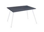 Schreibtisch Salia 160/80/70 cm Anthrazit, Weiss