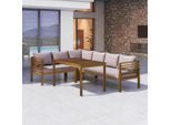 Gartenlounge Nico Akaziefarben 226/65/173 cm