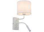 Wandleuchte Douple Weiss Max. 28 Watt