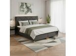 Boxspringbett In Grau 180x200 Cm Inkl. Topper "marcello" Grau