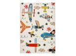 Kinderteppich Flugzeug Ca. 120x170cm 120/170 cm